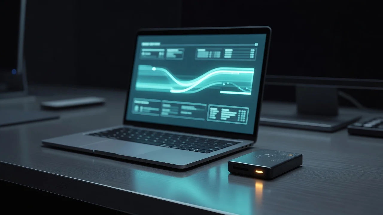 Laptop open on a crypto cashier screen for Aphrodite Casino withdrawals